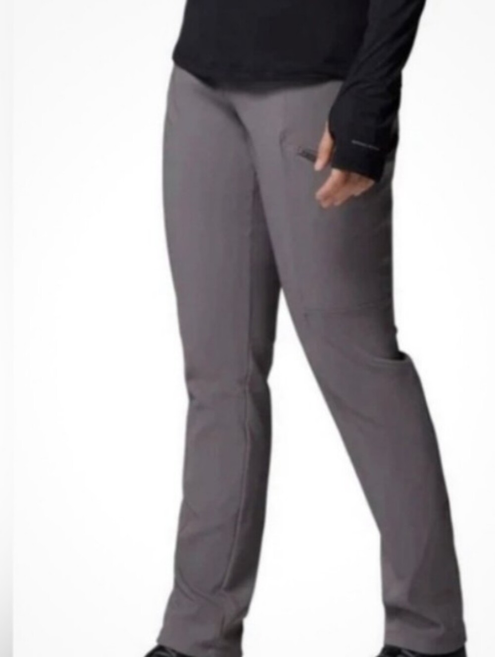 New Columbia Fleece Lined Active Fit Straight Leg Pants City Grey Size Large NWT - Picture 3 of 8